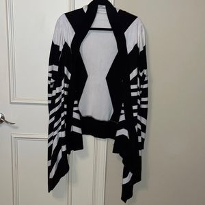 Cato Woman Black & White Cardigan | Women’s 18/20W
